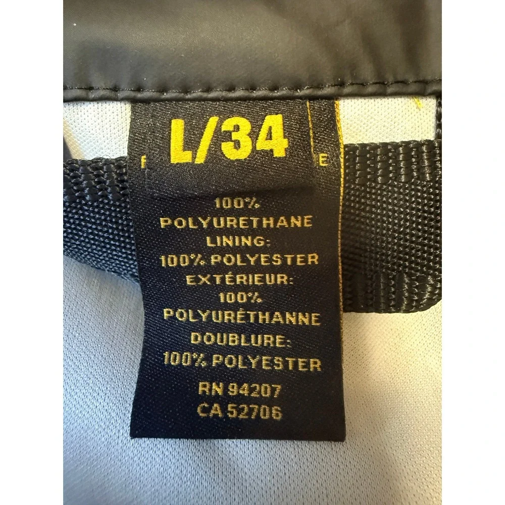 CATERPILLAR Longshore Bib - Men's Black Waterproof Windproof Overalls - L/34 NWT